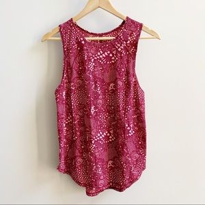 Lululemon Sculpt Tank in Burgundy Pattern